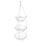 Home Basics 3 Tier Wire Hanging Round Fruit Basket, Chrome HB00099 - alternate 3